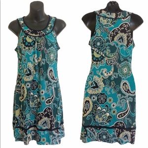 Banana Republic Green Paisley Dress